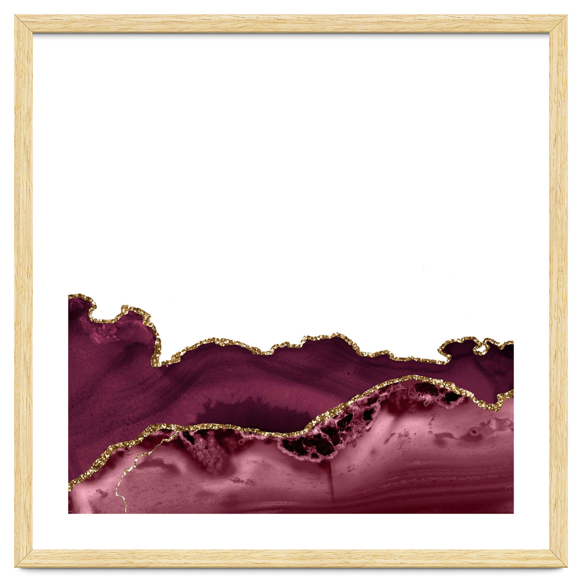 Burgundy & Gold Agate Texture 30