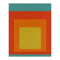 JOSEF ALBERS - HOMAGE TO THE SQUARE GREEN RED YELLOW ORANGE  (Print Only)