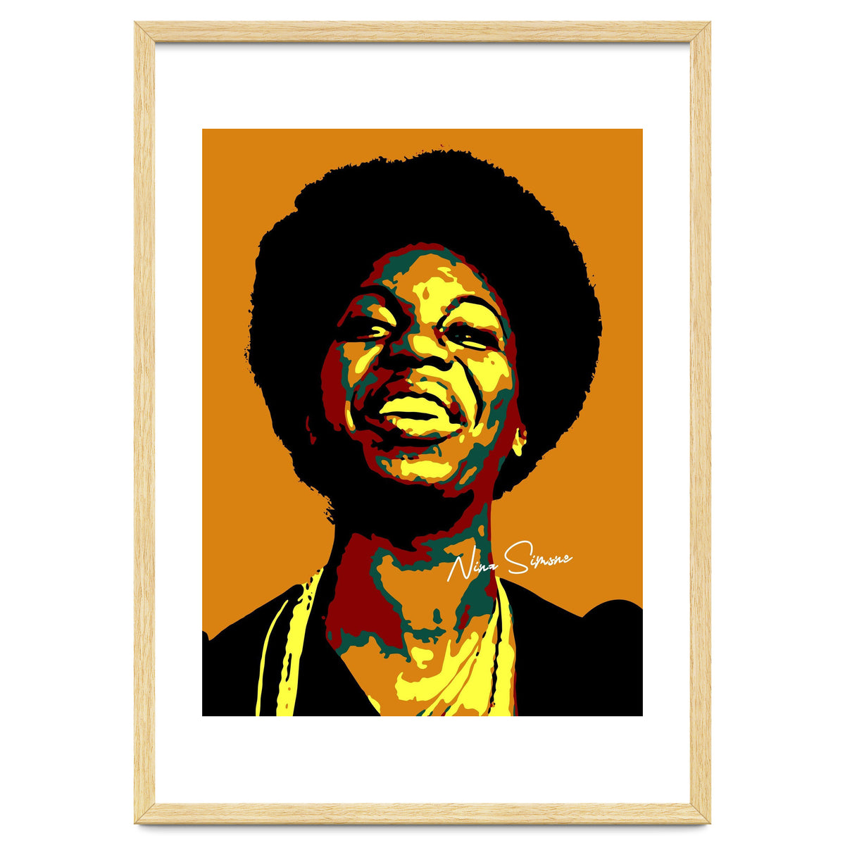 Nina Simone Music Legend in Pop Art