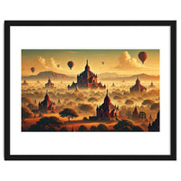 Vintage Bagan Poster, Myanmar