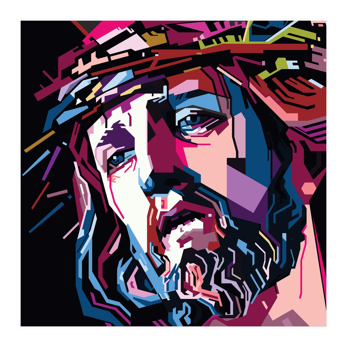 Jesus Christ Style WPAP (Print Only)