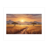 Golden Peak Sunset (Print Only)