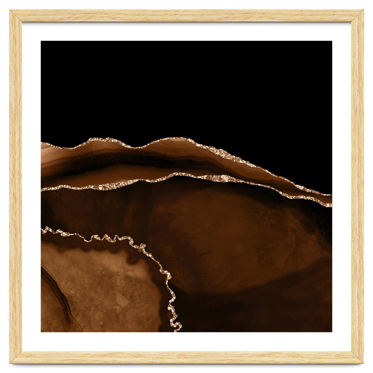 Brown & Gold Agate Texture 05