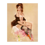 Sexy Pinup Brunette Modelling (Print Only) thumbnail