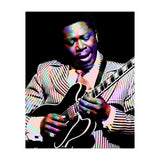 BB King. American Blues Guitarist in Colorful Art (Print Only) thumbnail