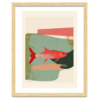 Red Fish Abstract