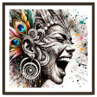 Carnival Scream Portrait