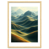 Ethereal Green Mountain Ridges Art thumbnail