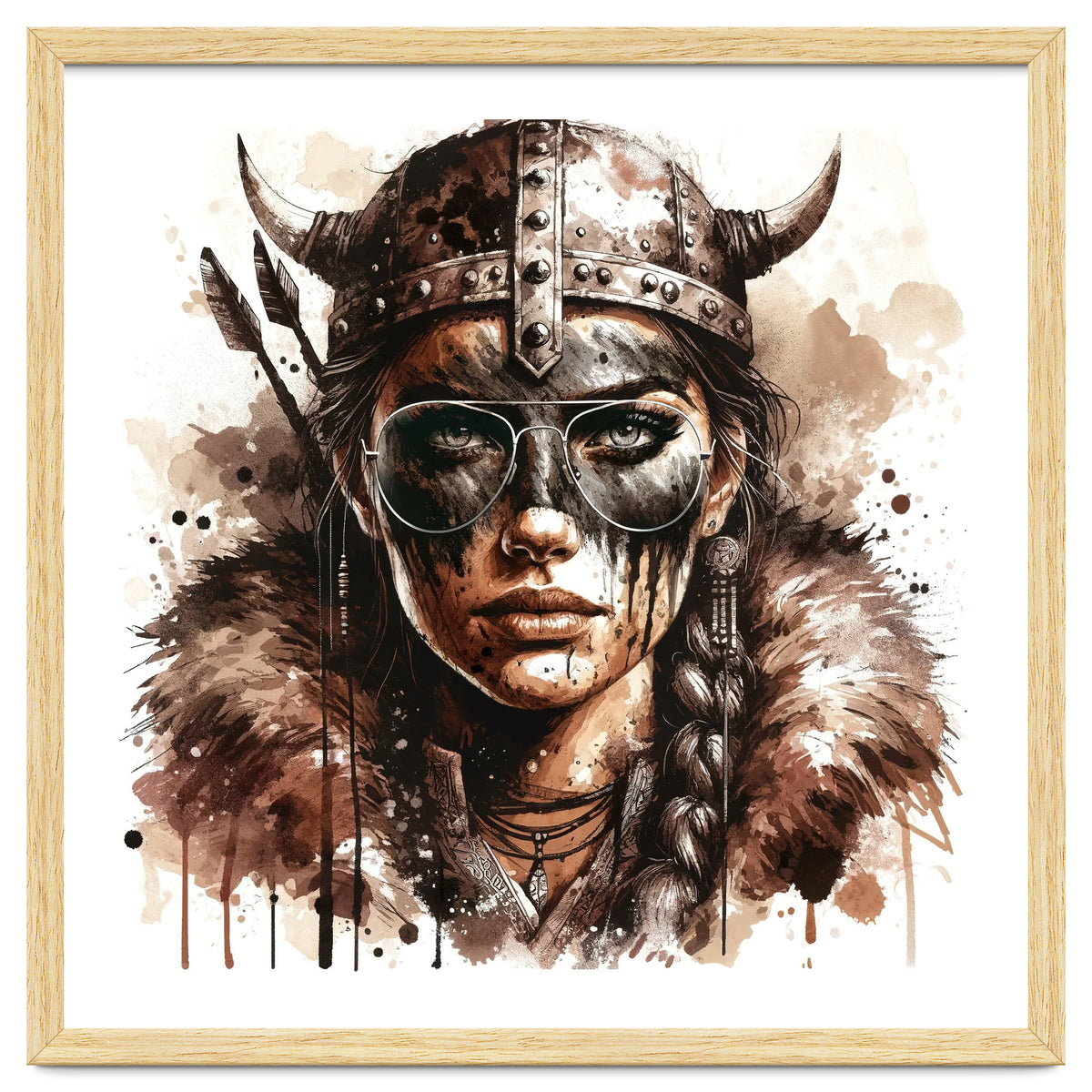 Modern Viking Woman Portrait