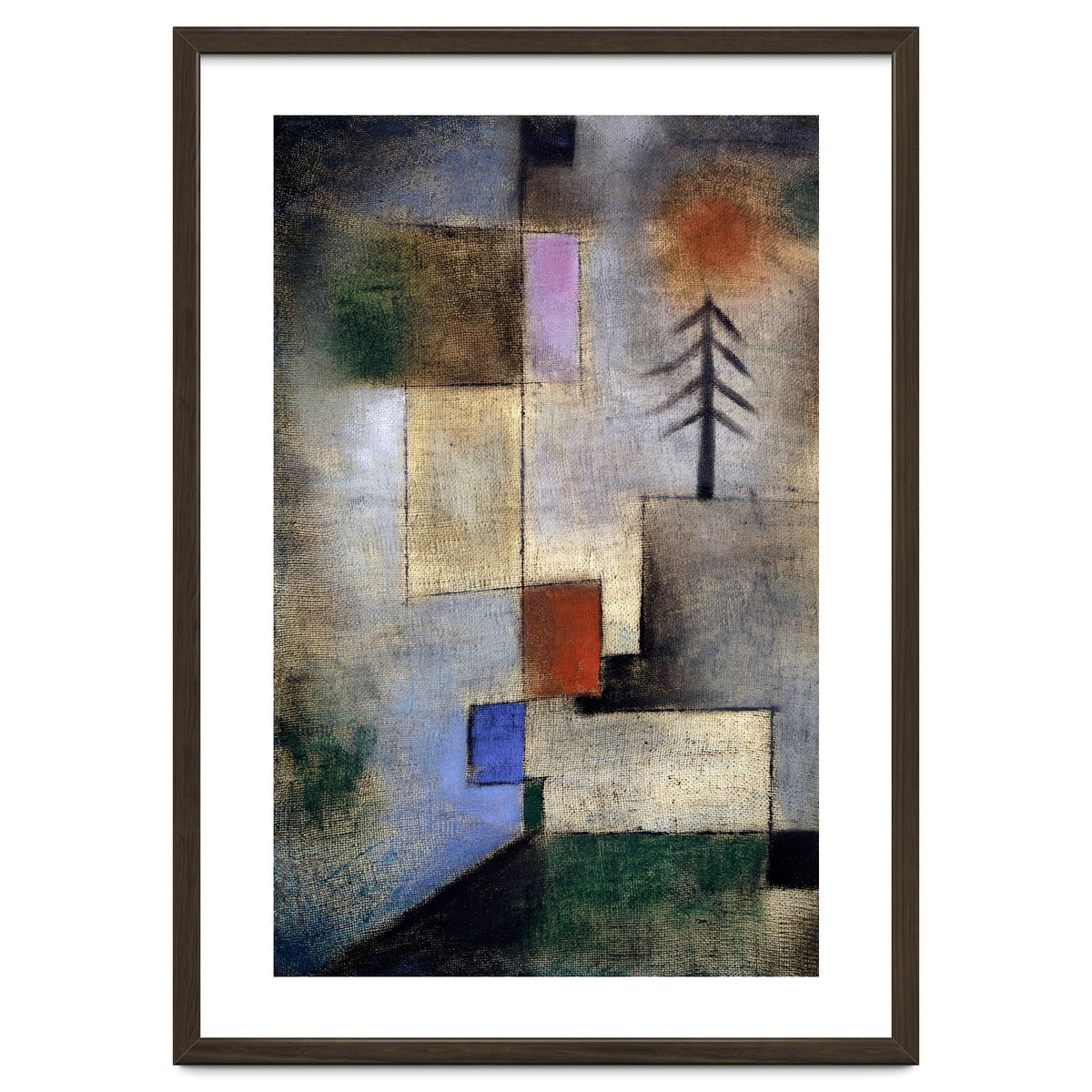 Paul Klee Small Fir Tree Abstract Painting