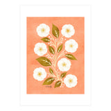Peach, Ochre And Ivory Floral (Print Only) thumbnail