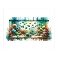 Colorful Aquarium Fish Tank (Print Only)