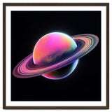 Neon Nebula Planet: Surreal Cosmic Illustration thumbnail