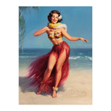 Pinup Girl In Hawaiian Costume (Print Only) thumbnail