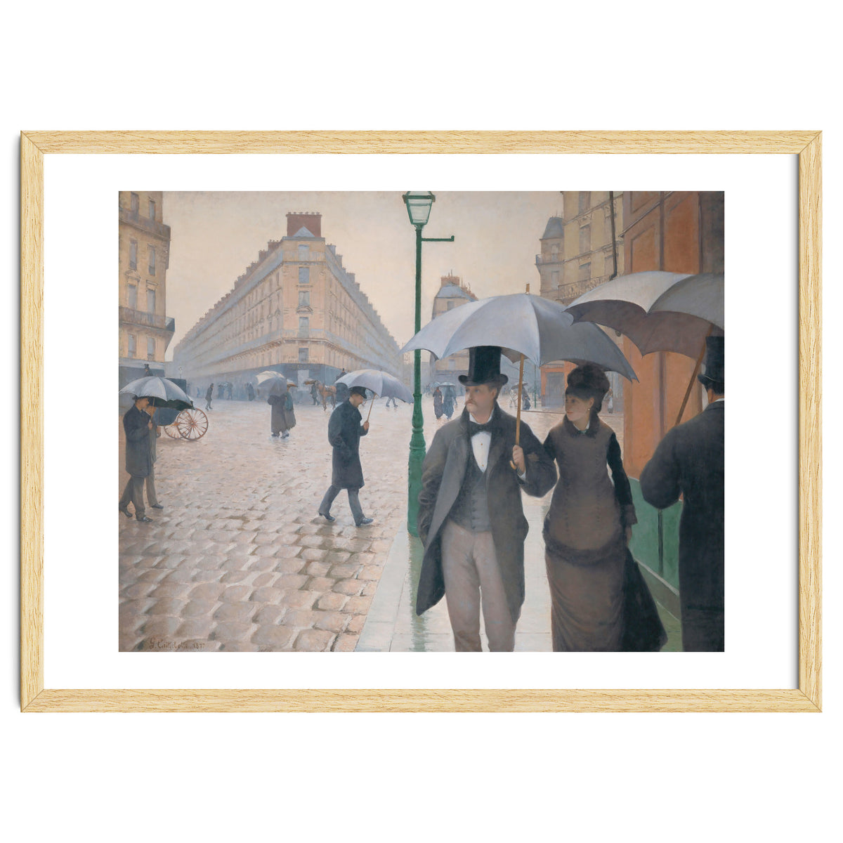 Gustave Caillebotte: Rue de Paris, temps de pluie - Paris Street in Rainy Weather, 1877.