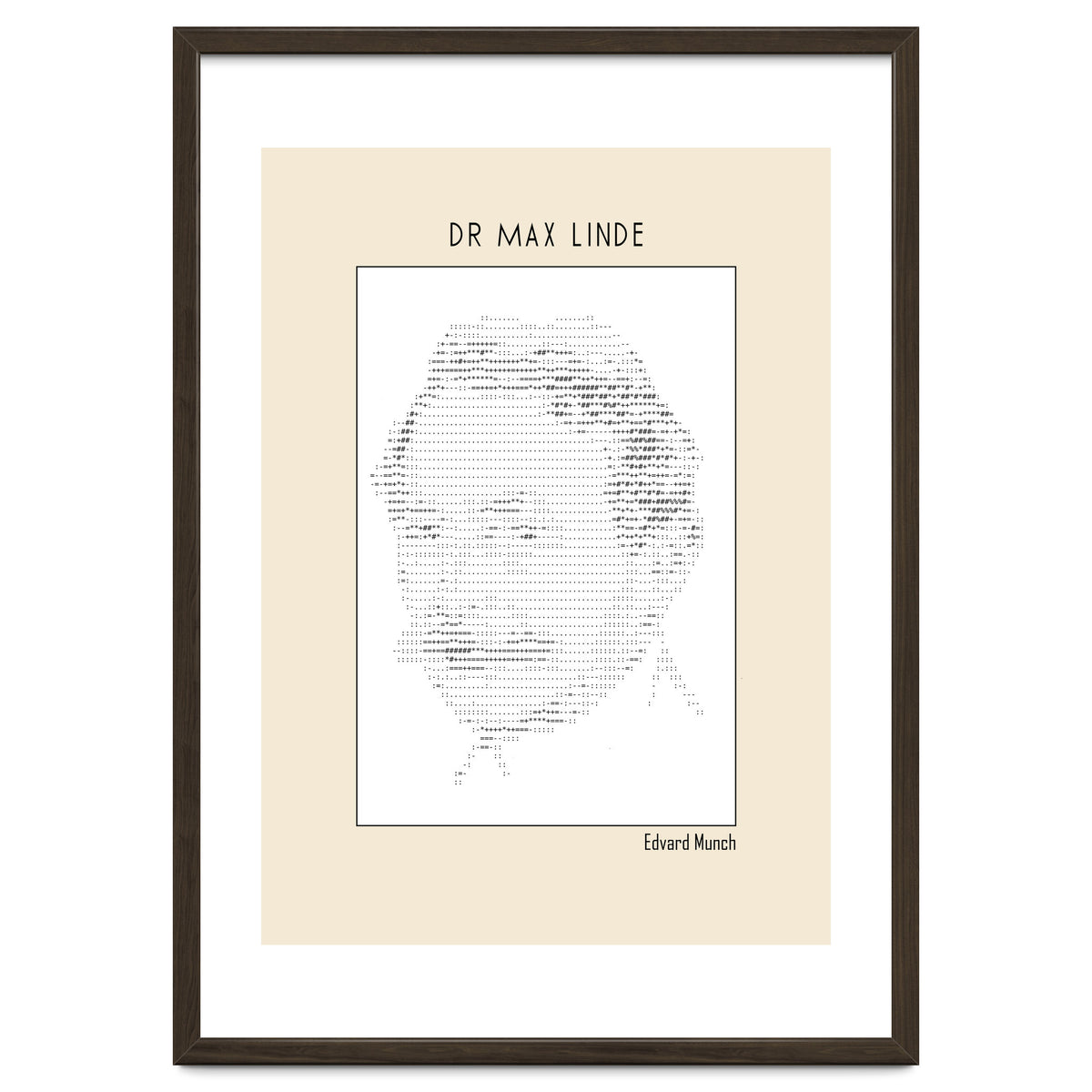 Dr Max Linde – Edvard Munch (ascii Art)
