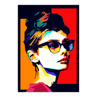 Audrey Hepburn Hollywood Star Pop Art WPAP (Print Only)