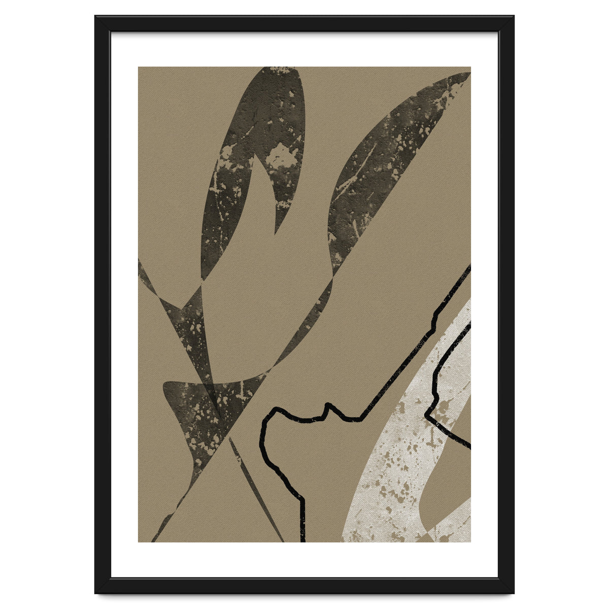 Black Line Minimalist Abstract