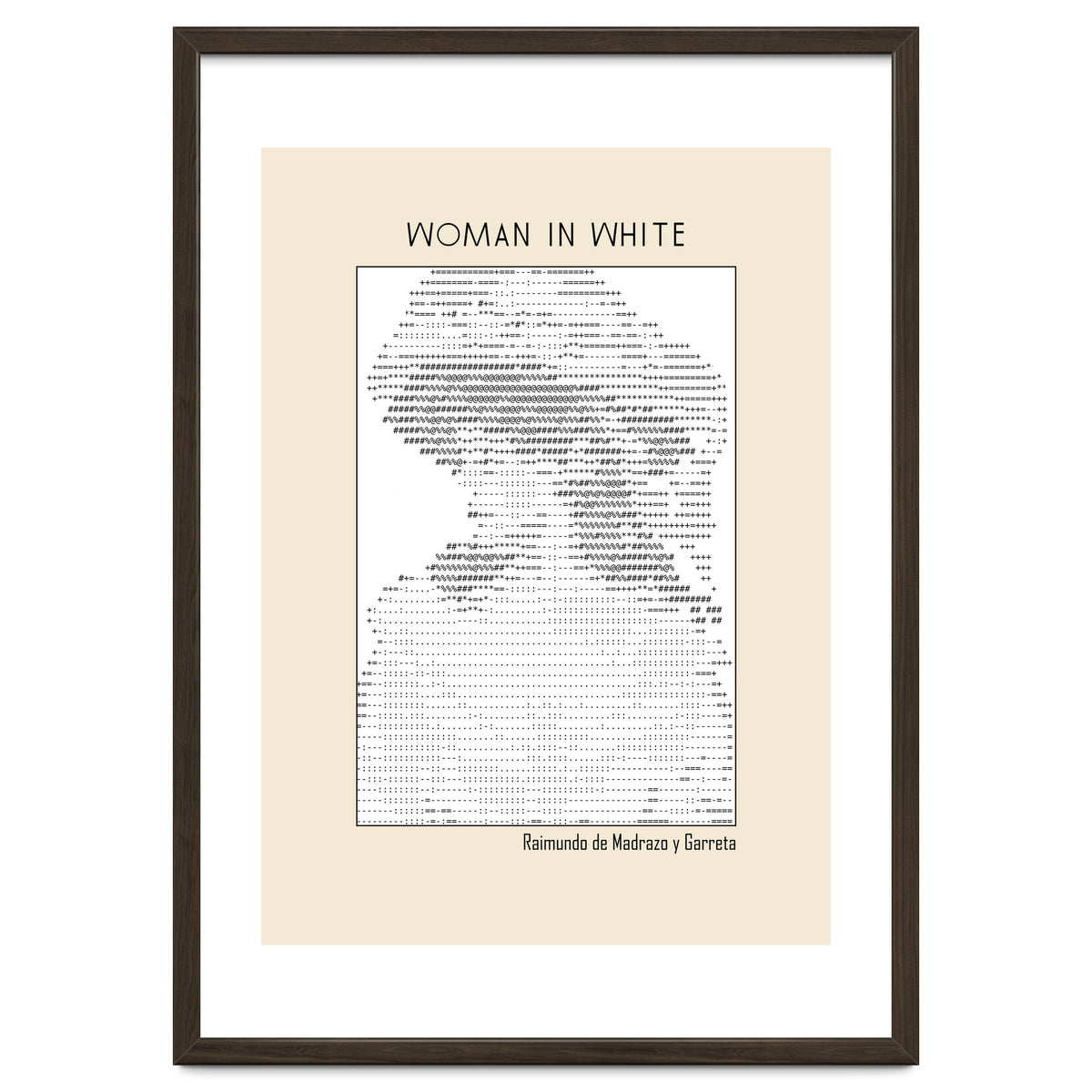 Woman In White – Raimundo De Madrazo Y Garreta (ascii Art)