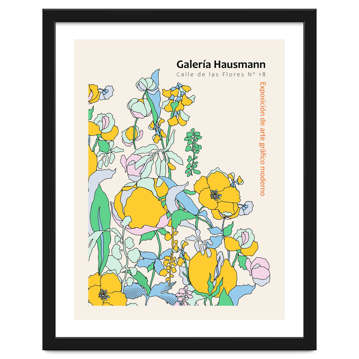 Exhibition of modern graphic art Madrid