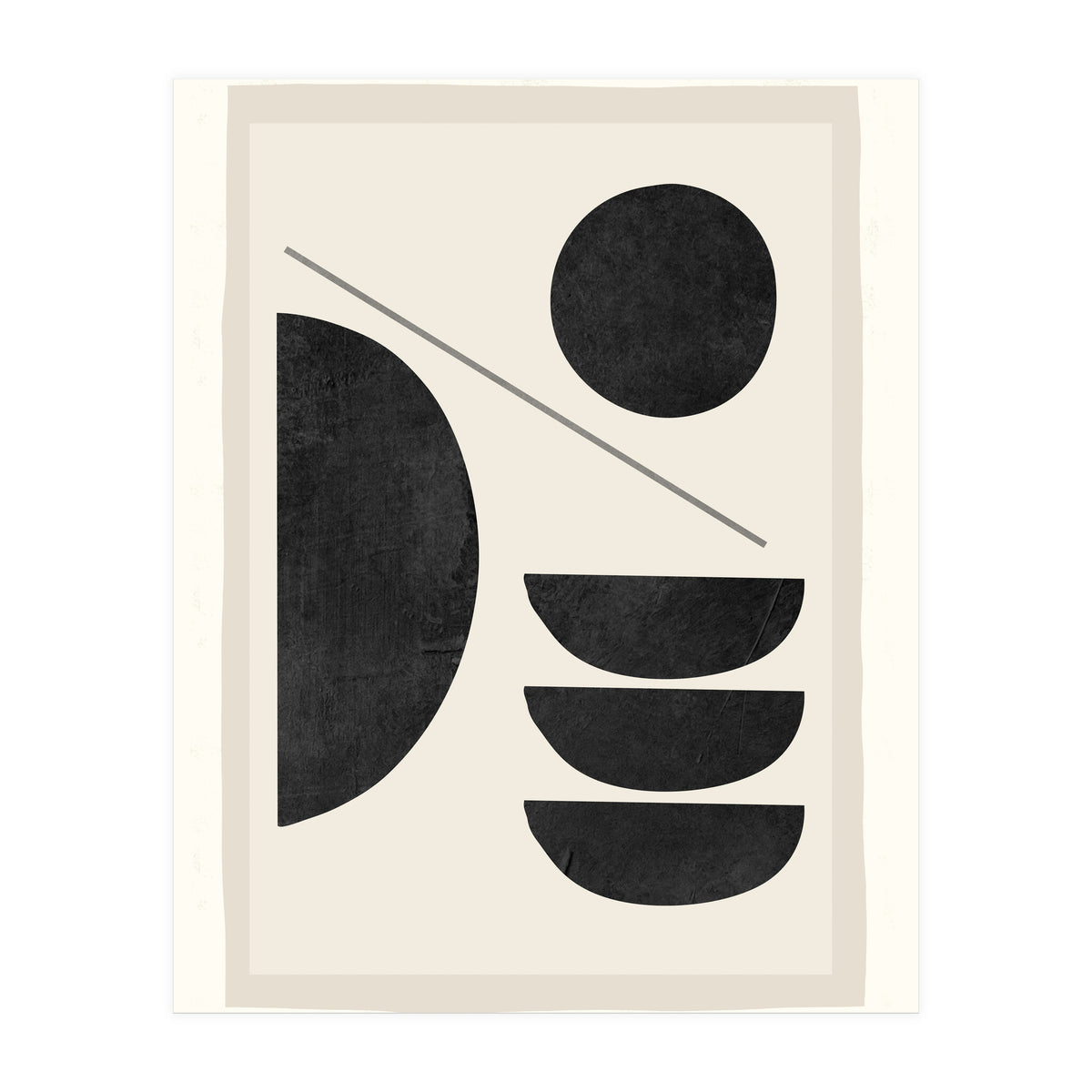 Modern Abstract Minimal Shapes 187 (Print Only)