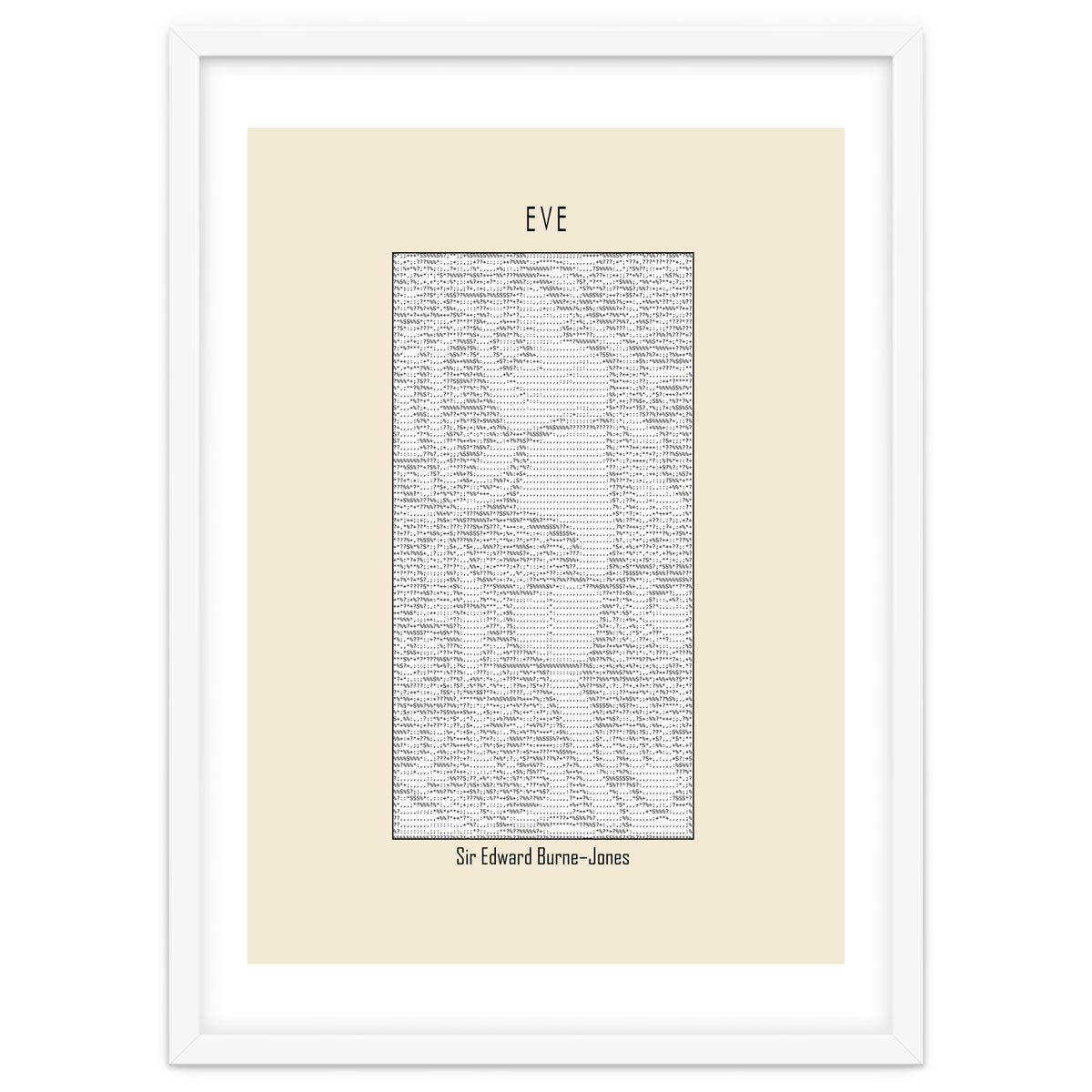 Eve – Sir Edward Burne–jones (ascii Art)