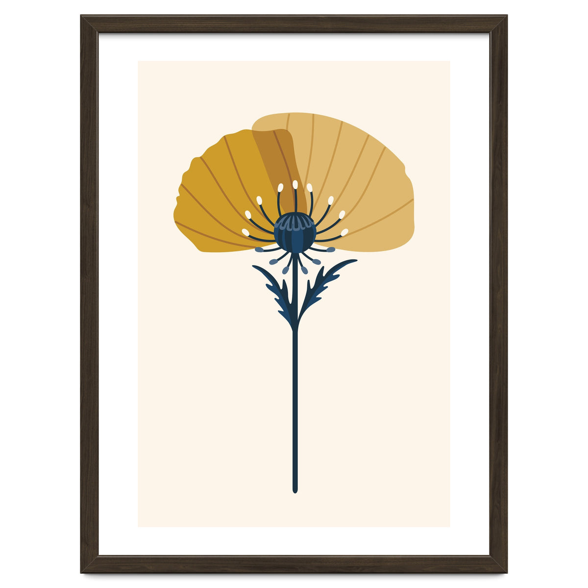 Ochre Half Poppy