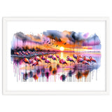 Flamingo Sunset On The Coast thumbnail
