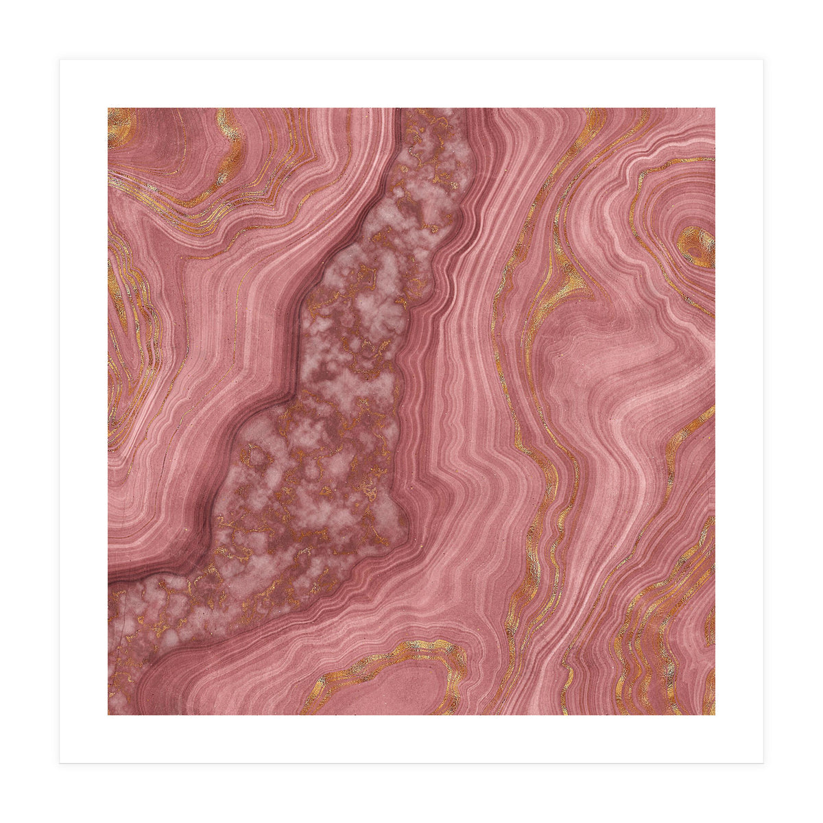 Pink Agate Texture 03 (Print Only)