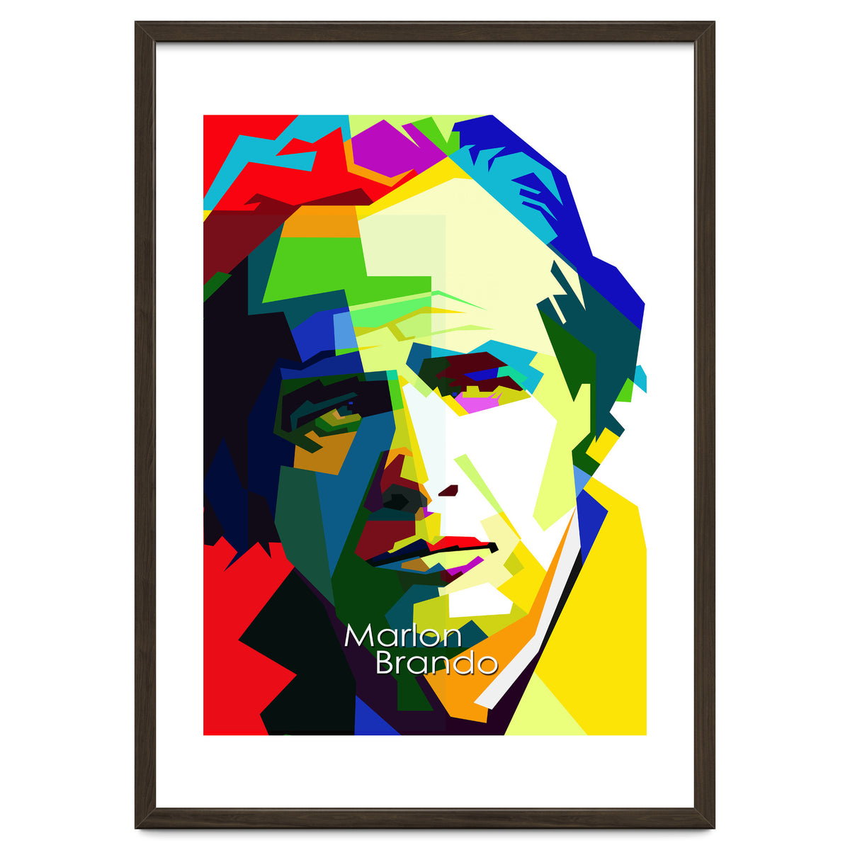 Marlon Brando Hollywood Legend Pop Art WPAP