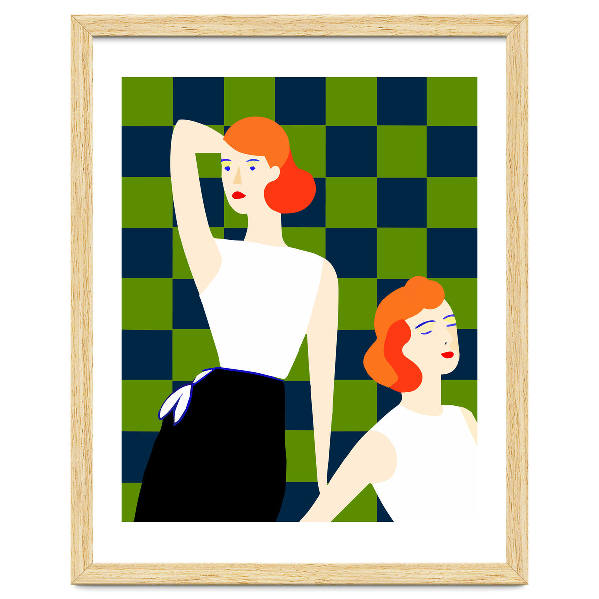 Moods, Checkers Girl Friends Chic Chess, Modern Bohemian Eclectic Woman Girl Boss, Bff Fashion Style