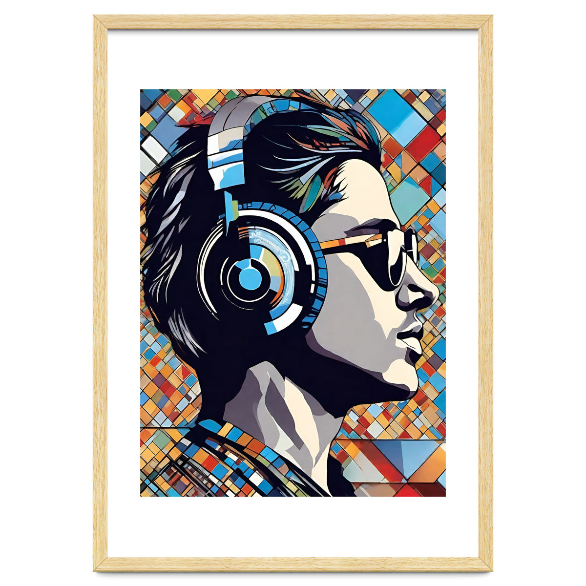 Guy In Headphones, Mosaic