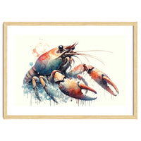 Colorful Lobster Watercolor