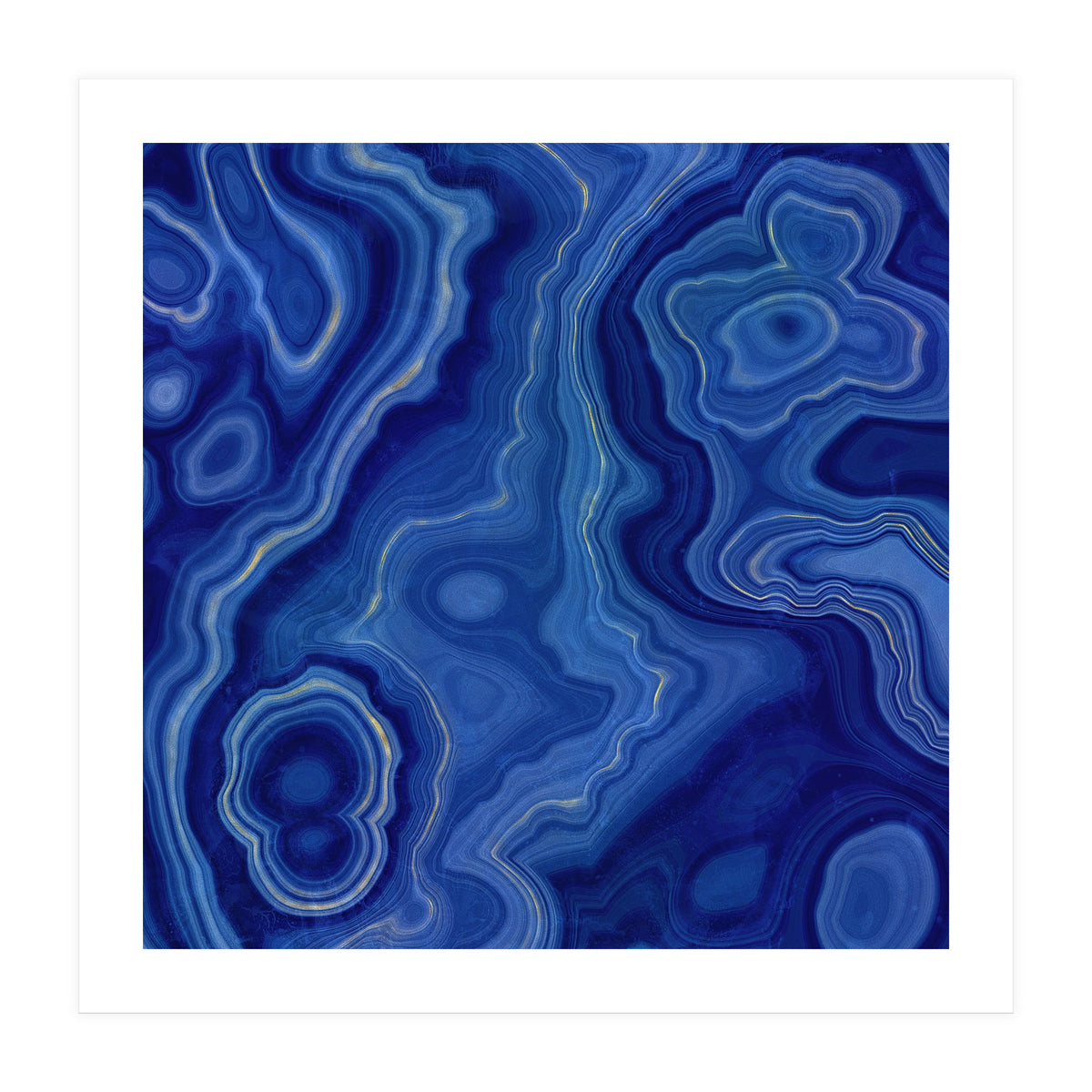 Blue Agate Texture 10 (Print Only)