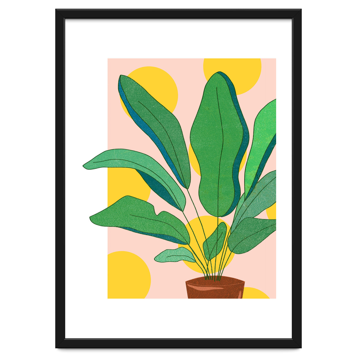 Pastel Plants Love, Botanical Nature Illustration, Gardening Blush Growth, Positive Vibes Mindset Hope