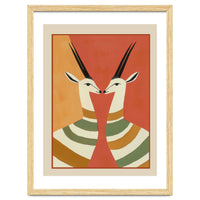 Two Gazelles In Stillness