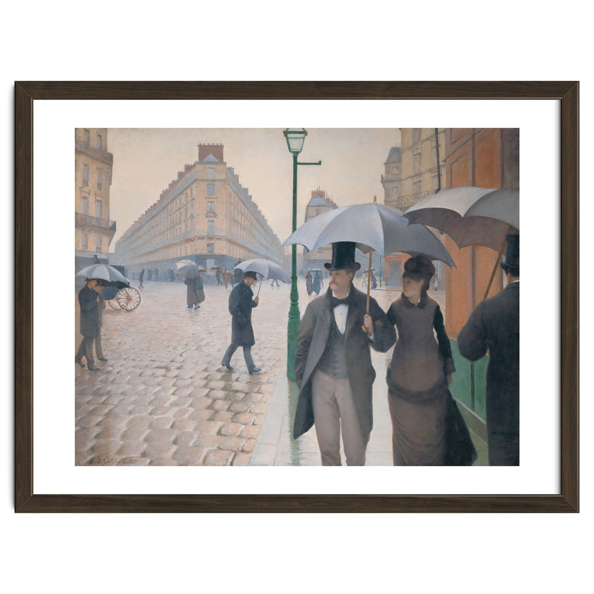 Gustave Caillebotte: Rue de Paris, temps de pluie - Paris Street in Rainy Weather, 1877.