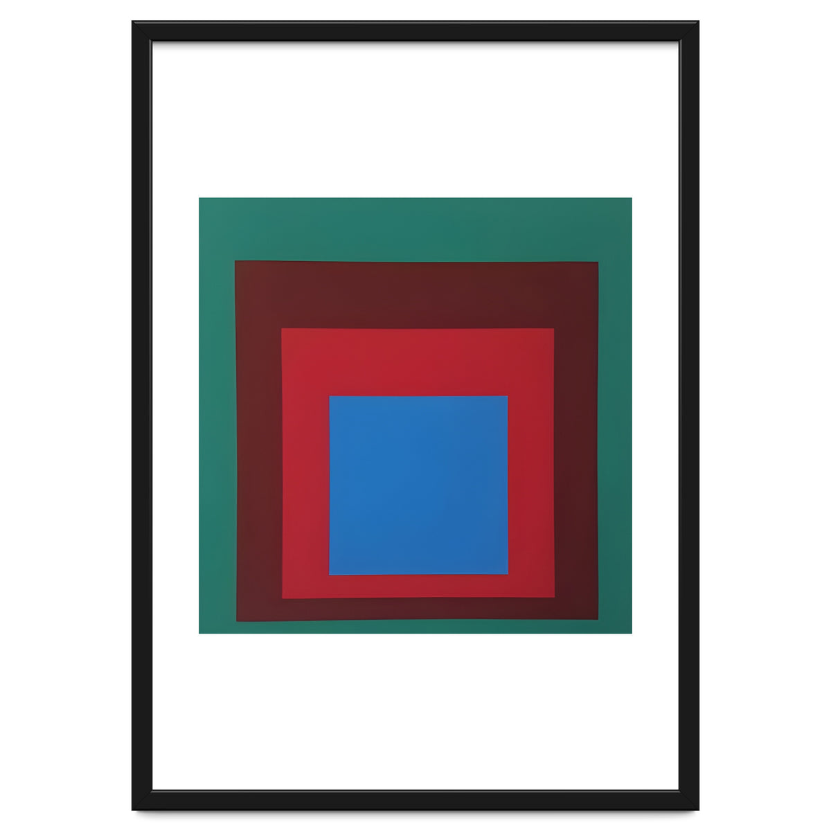 Josef Albers - HOMAGE TO THE SQUARE: Green, Red, Blue