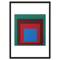 Josef Albers - HOMAGE TO THE SQUARE: Green, Red, Blue