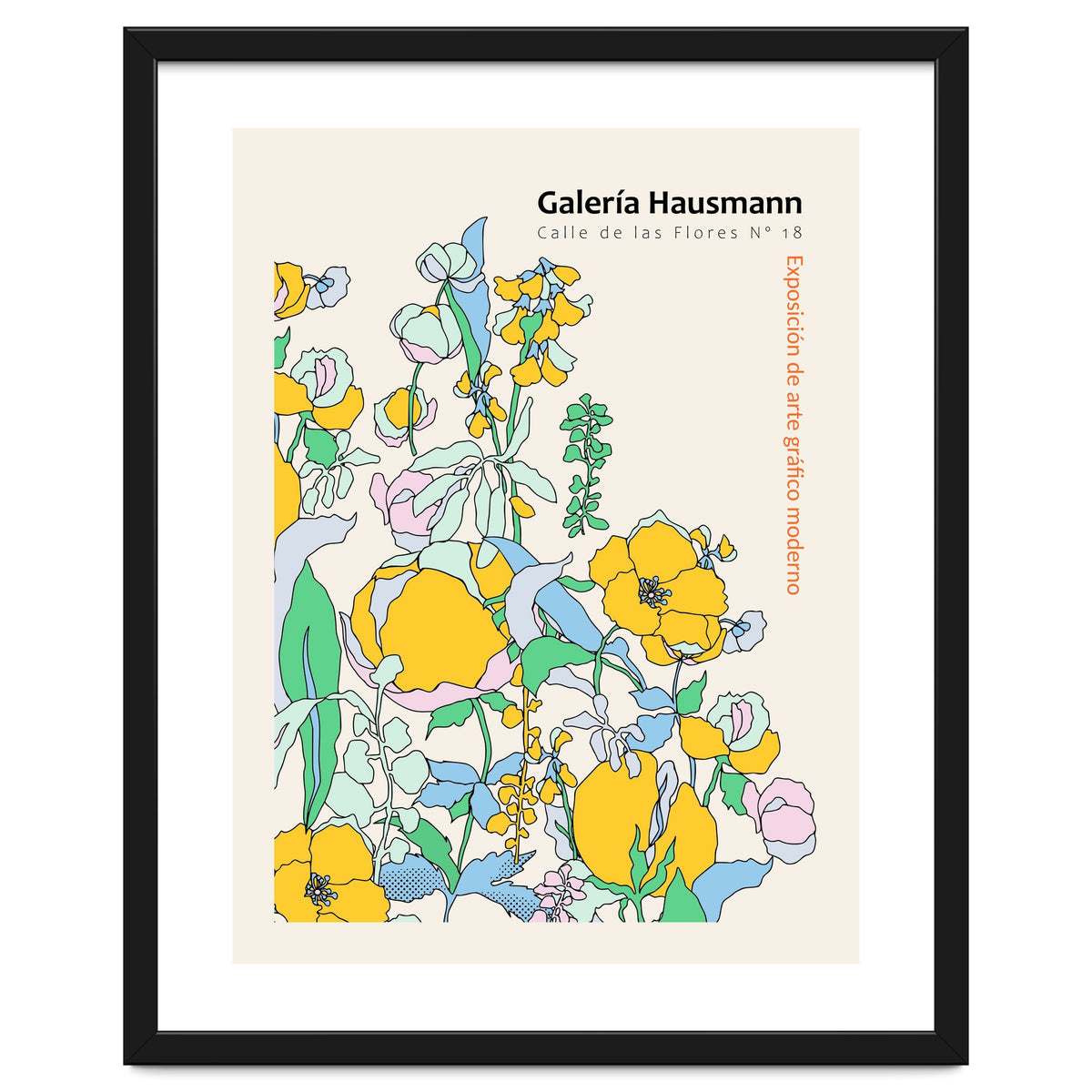 Exhibition of modern graphic art Madrid