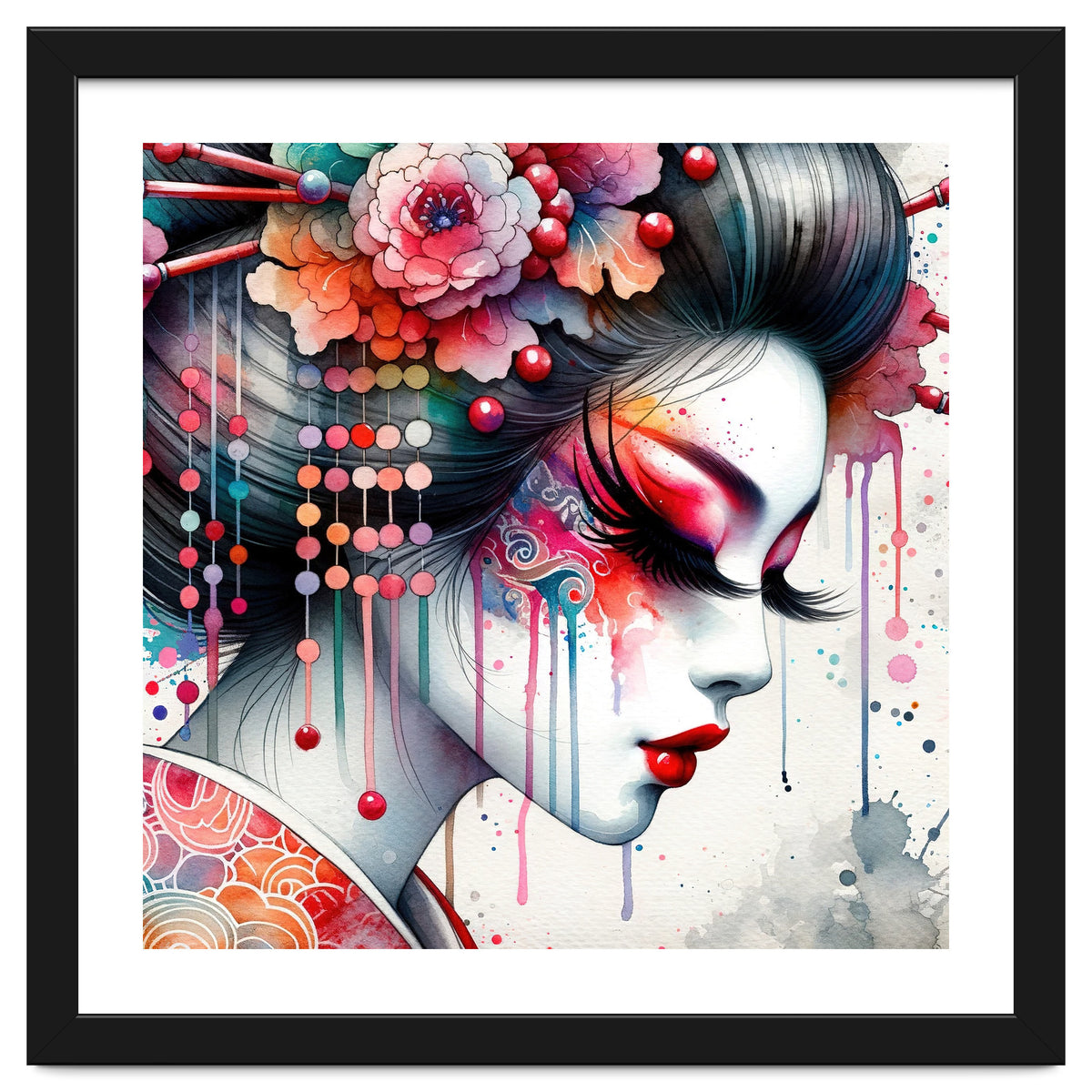 Ornate Bloom Modern Geisha