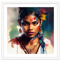 Festival Bloom Hindu Portrait