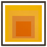 JOSEF ALBERS - HOMAGE TO THE SQUARE YELLOW ORANGE 2. HIGH RESOLUTION