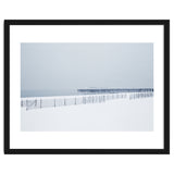 Pier in the winter seascape thumbnail