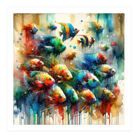 Colorful Aquarium Fish (Print Only)