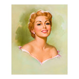 Pinup Blonde Girl Portrait (Print Only) thumbnail