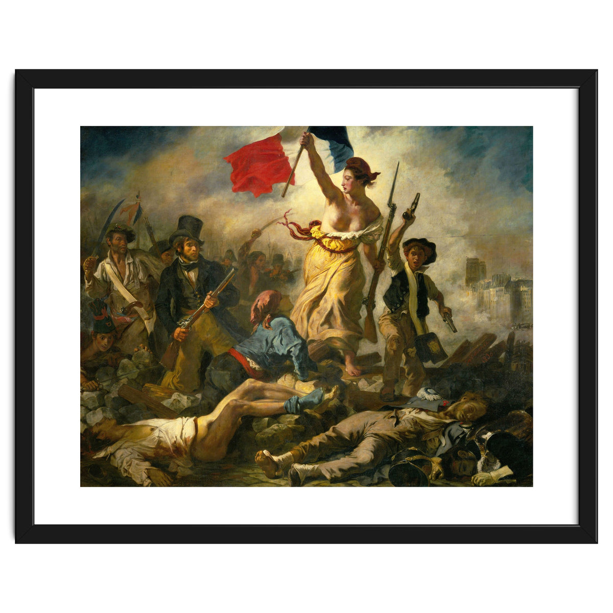 Eugène Delacroix / 'Liberty Leading the People', 1830, Oil on canvas, 260 x 325 cm. Eugne Delacroix.