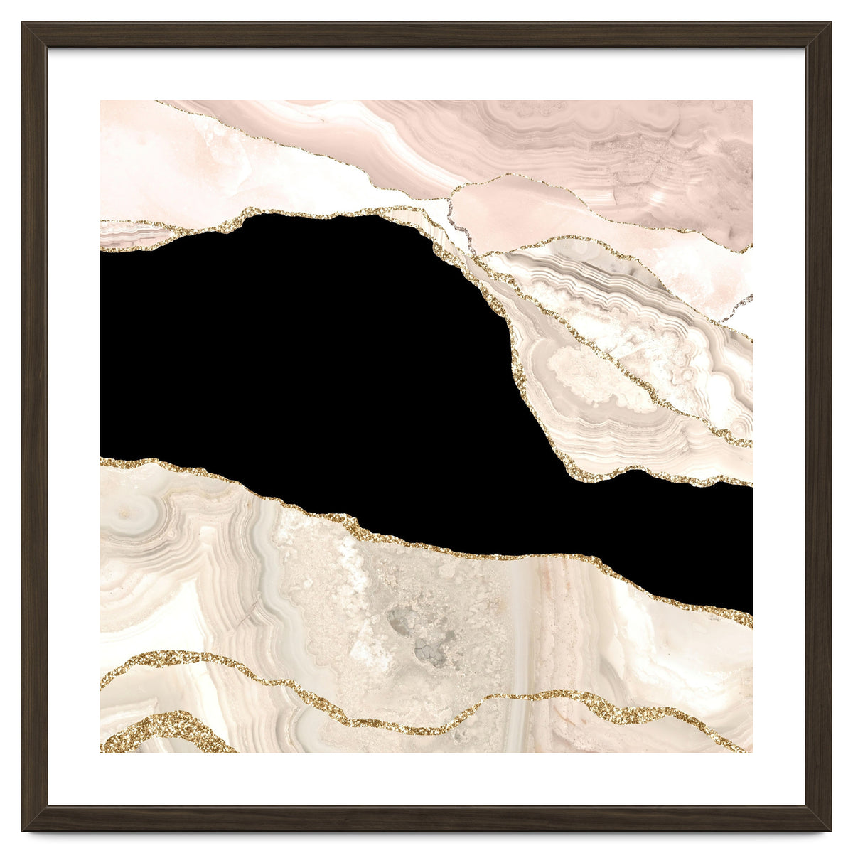 Ivory & Gold Agate Texture 01