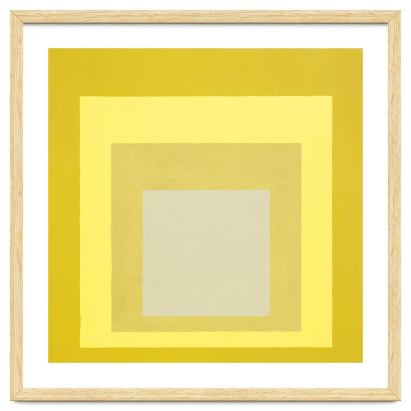 JOSEF ALBERS - HOMAGE TO THE SQUARE YELLOW WHITE