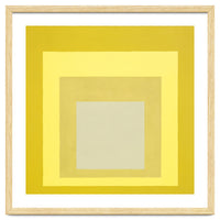 JOSEF ALBERS - HOMAGE TO THE SQUARE YELLOW WHITE